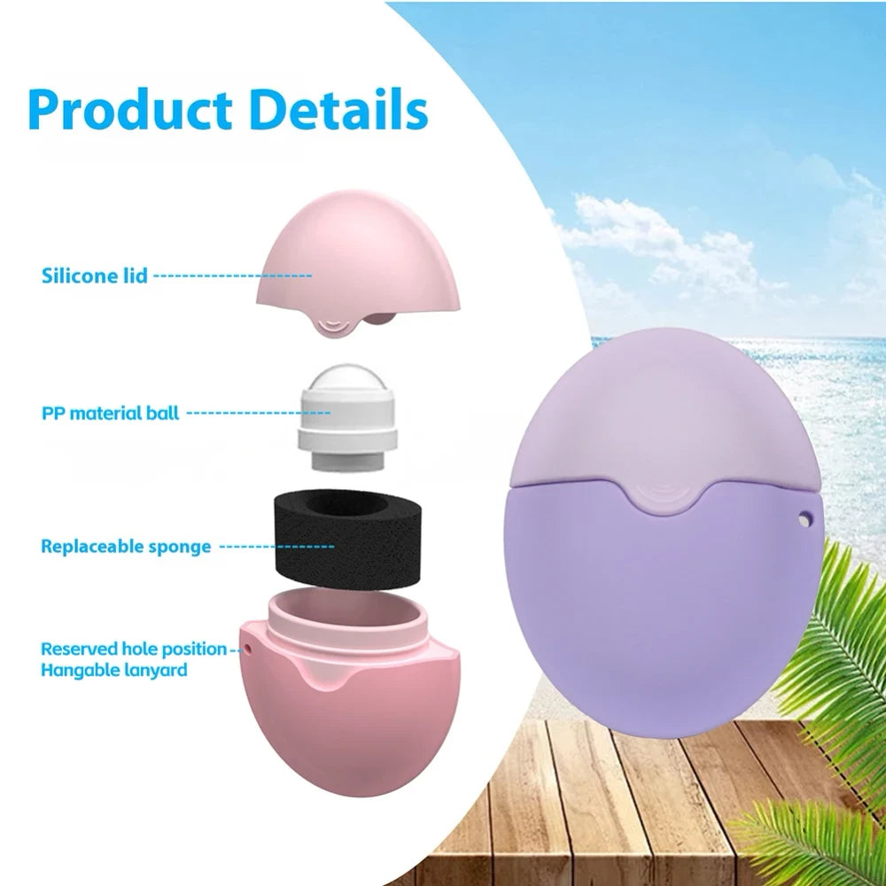 Refillable Silicone Sunscreen Roller